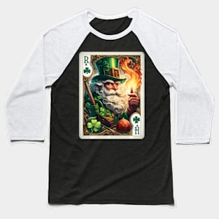 St. Patrick'S Day Leprechaun Shamrock Card Poker Playing Baseball T-Shirt